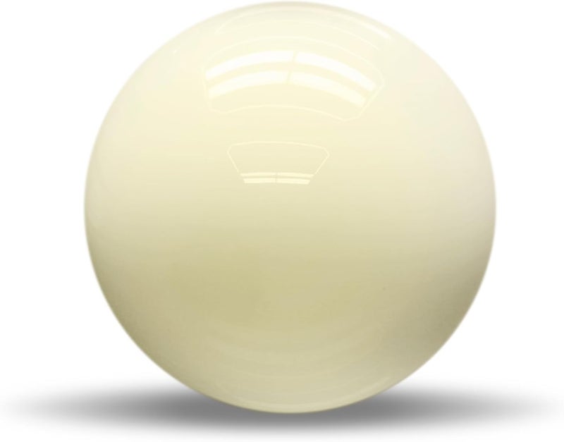 HMQQ 2 1/4" Pool Cue Ball and Professional AAAA Grade Billiards Balls, White Cue Ball, Set of 1,6oz - Image 1